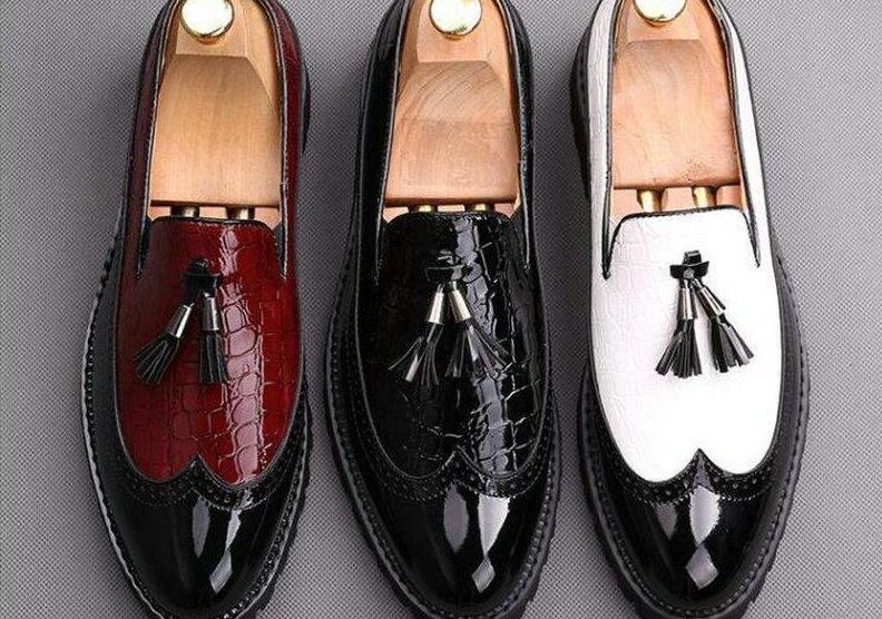 Braveness and Boldness is brought by the looks of these new elegant tassels shoes from Alibaba