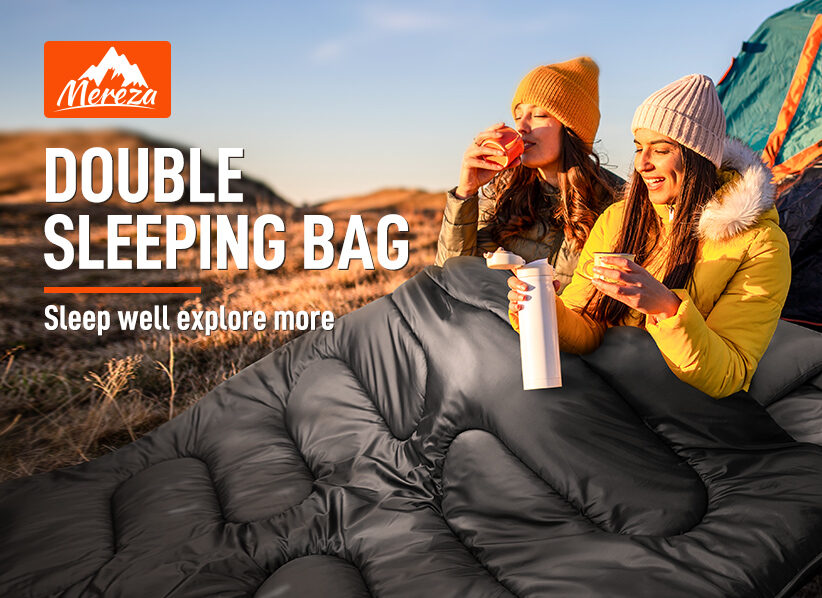 Sleep more safely and comfortably with MEREZA Double Sleeping Bag