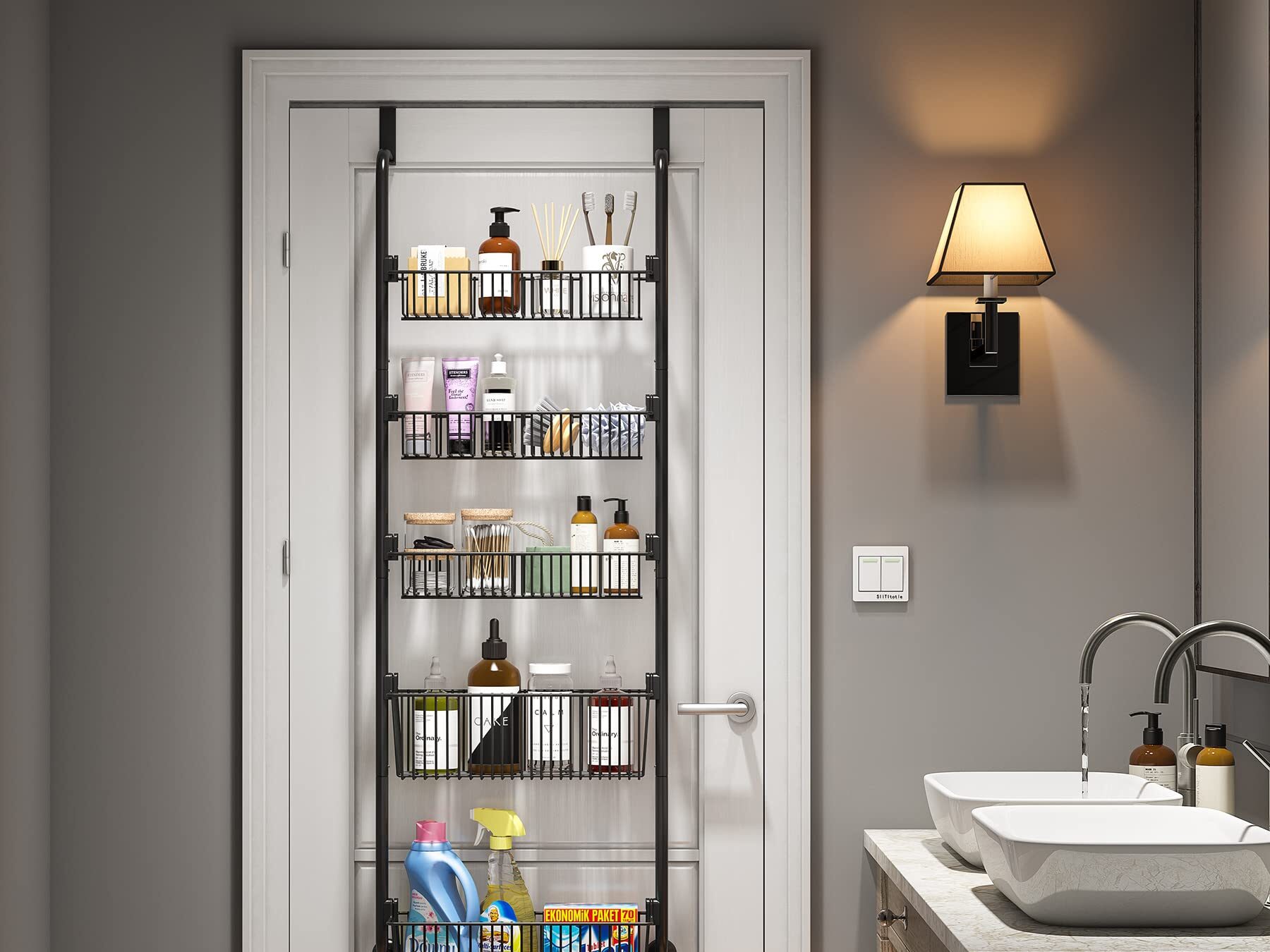 TIMEBAL 8 Tier Over the Door Pantry Organizer