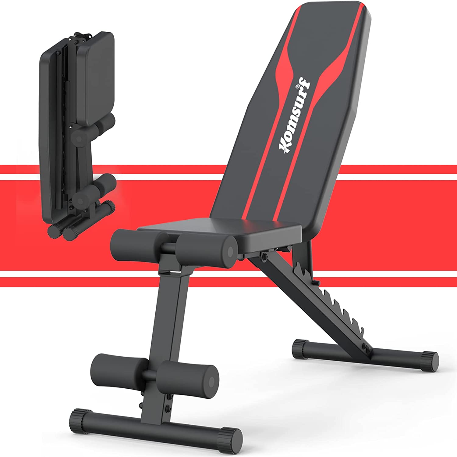 Komsurf Weight Bench – Great Workout Bench for Home Fitness Training