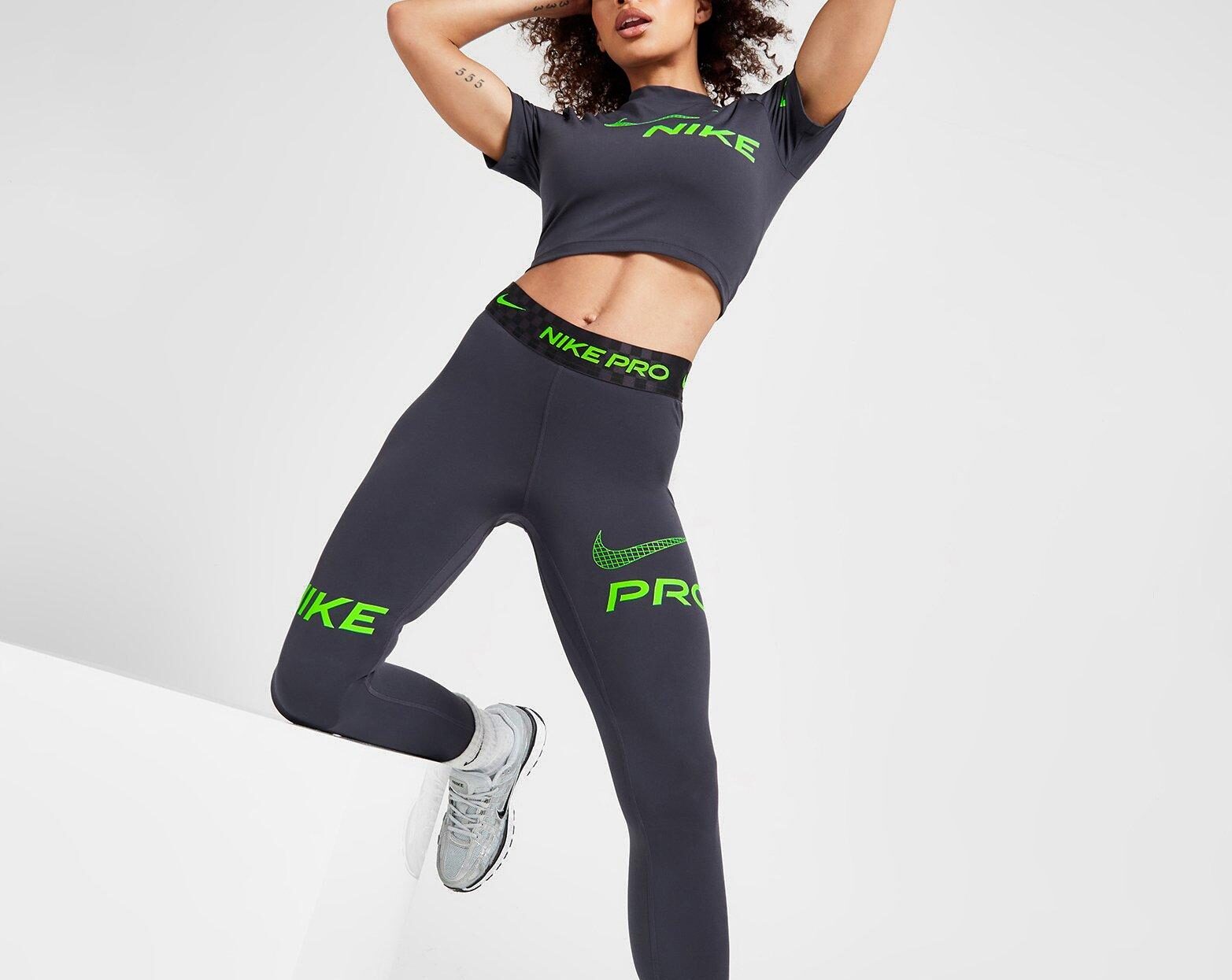 Stay Cool during High-Intensity Workouts with Nike Pro Women’s Leggings (w/ wide elastic waistband provides extra support)