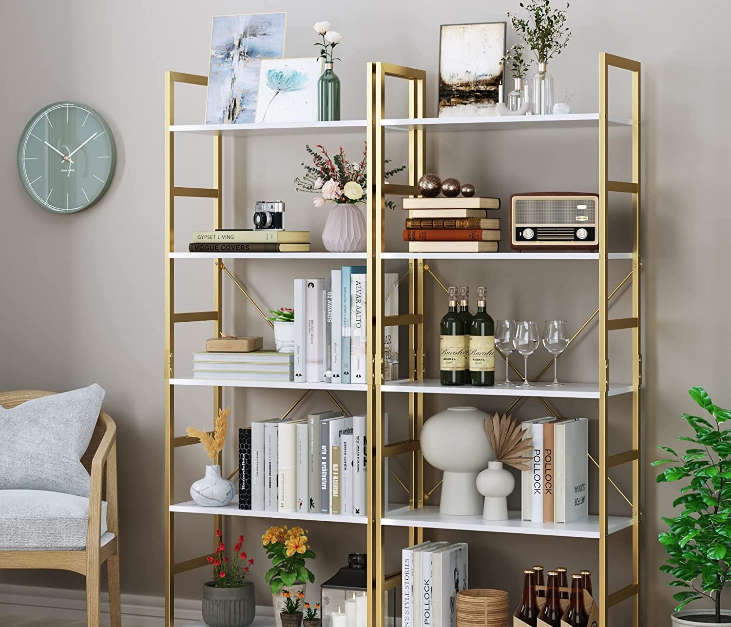 Finestones 5 Tier Bookshelf – durable, stylish and versatile for any space you could imagine