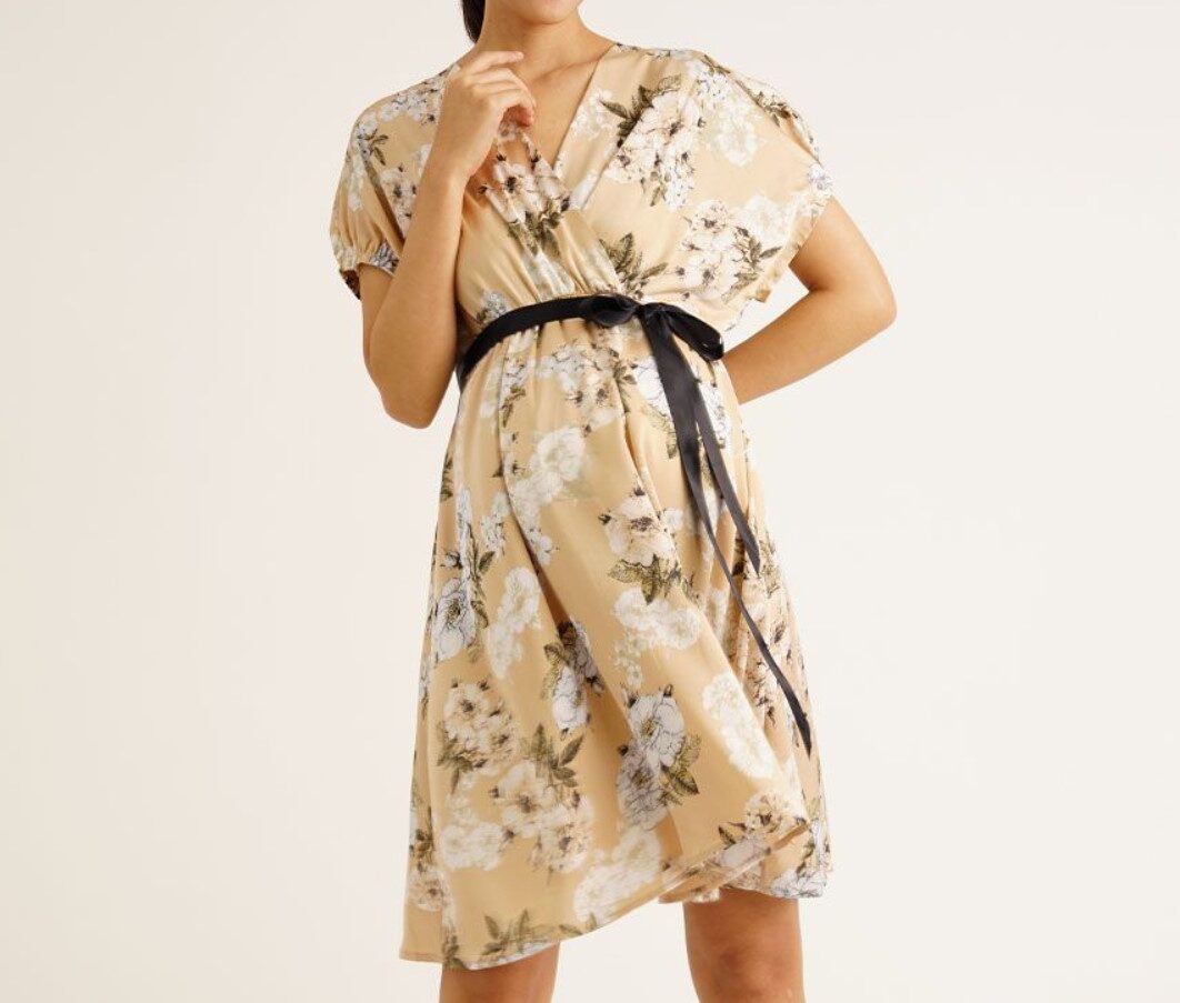 Maternity Nursing Overlap Dress
