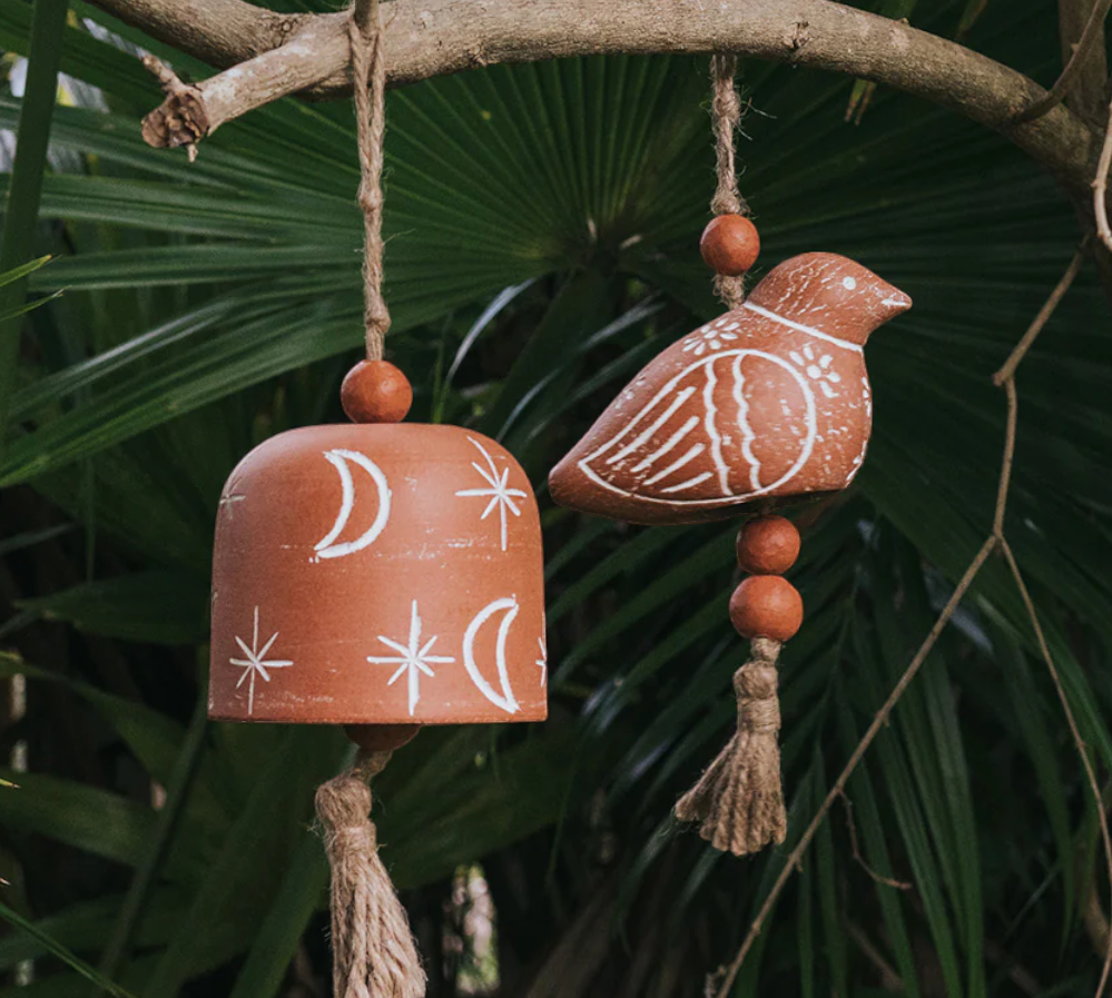 Vasanta Bird Wind Chime – Terracotta