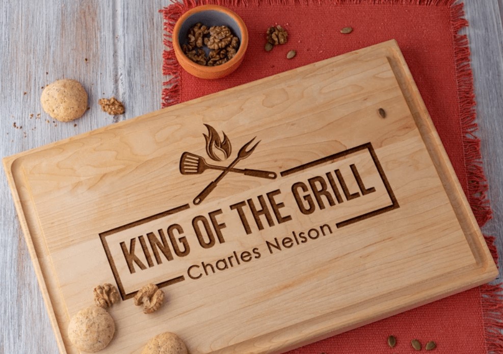 Grill Board with Name Engraving