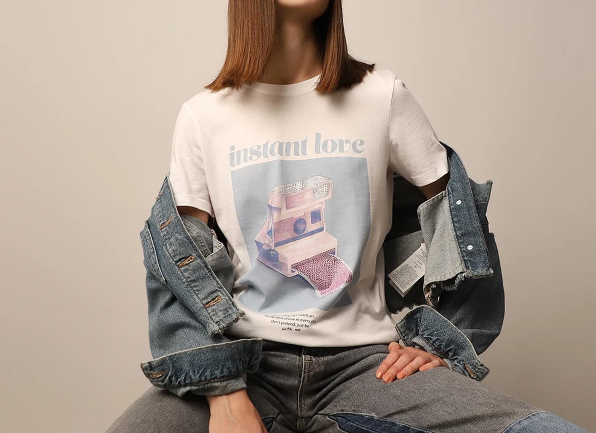 Braids Printed Cotton T-Shirt