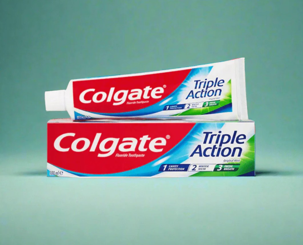 Colgate Triple Action Dental Cream Toothbrushing