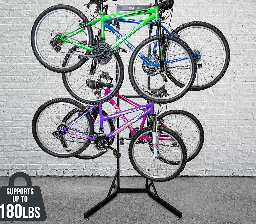 RaxGo Freestanding 4 Bicycle Storage Stand